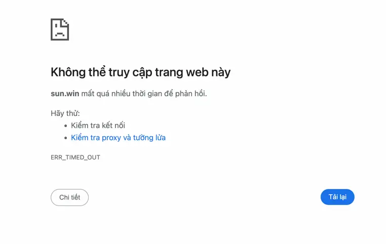 Sunwin không truy cập được cách phân biệt lỗi mạng và lỗi dịch vụ 1 loi sunwin khong truy cap duoc
